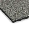 Detailaufnahme der Randausprägung von WARCO-Produkt 5328, Dopadová gumená podložka na ihrisko, Format 500 x 500 x 30 mm, Farbe Šedý granit.