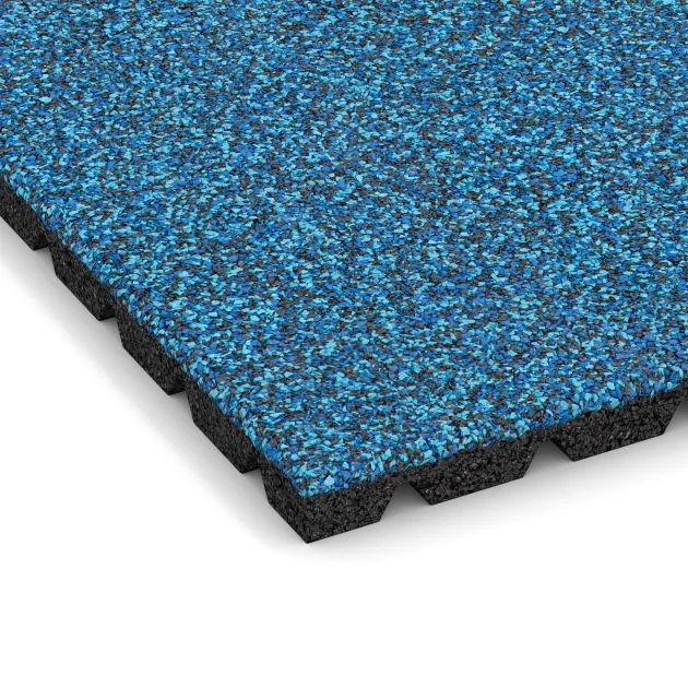 Detailaufnahme der Randausprägung von WARCO-Produkt 5486, Terasová dlaždica 3 cm, Format 500 x 500 x 30 mm, Farbe Atlantic.