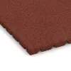 Detailaufnahme der Randausprägung von WARCO-Produkt 0569, Ochranná stenová doska, Format 500 x 500 x 30 mm, Farbe Cihlovo červená.