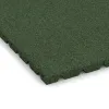 Detailaufnahme der Randausprägung von WARCO-Produkt 0570, Ochranná stenová doska, Format 500 x 500 x 30 mm, Farbe Trávová zelená.