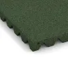 Detailaufnahme der Randausprägung von WARCO-Produkt 0656, Ochranná stenová doska, Format 500 x 500 x 45 mm, Farbe Trávová zelená.