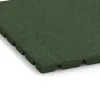 Detailaufnahme der Randausprägung von WARCO-Produkt 0528, Ochranná stenová doska, Format 500 x 500 x 25 mm, Farbe Trávová zelená.