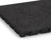 Detailaufnahme der Randausprägung von WARCO-Produkt 0514, Terasová dlaždica 3 cm, Format 400 x 400 x 30 mm, Farbe Antracit.