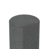 Detailaufnahme der Randausprägung von WARCO-Produkt 2565, Rubber granulate palisade, Format ø 250 x 800 mm, Farbe Šedý bridlica.