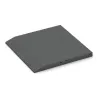 Detailaufnahme der Randausprägung von WARCO-Produkt 0430, Edge tile (one chamfered side), Format 500 x 500 x 40 mm, Farbe Šedý bridlica.