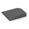 Detailaufnahme der Randausprägung von WARCO-Produkt 0502, Corner tile (two chamfered sides), Format 500 x 500 x 100 mm, Farbe Šedý bridlica.