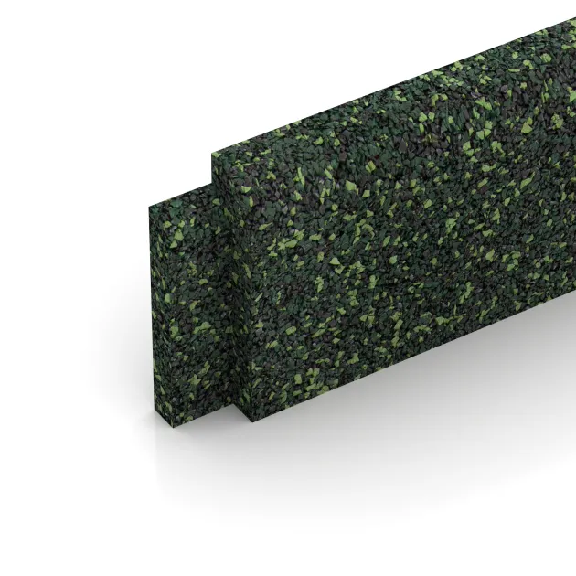 Detailaufnahme der Randausprägung von WARCO-Produkt 2259, Wall protection - skirting board, Format 750 x 80 x 20 mm, Farbe Anglická tráva.