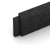 Detailaufnahme der Randausprägung von WARCO-Produkt 2263, Wall protection - skirting board, Format 750 x 80 x 20 mm, Farbe Antracit.