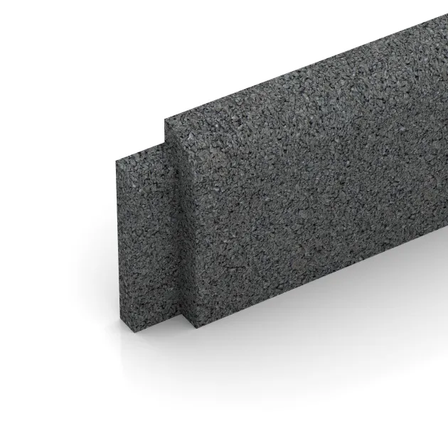 Detailaufnahme der Randausprägung von WARCO-Produkt 2266, Wall protection - skirting board, Format 750 x 80 x 20 mm, Farbe Šedý bridlica.