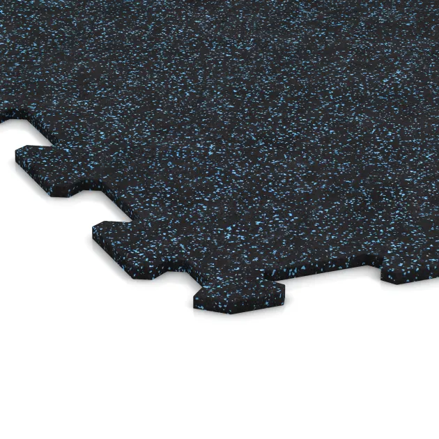 Detailaufnahme der Randausprägung von WARCO-Produkt 1038, Stair covering, Format 970 x 970 x 8 mm, Farbe Ľahko modro posypaná.
