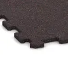 Detailaufnahme der Randausprägung von WARCO-Produkt 1126, Športová podlaha Kompakt, Format 970 x 970 x 16 mm, Farbe Ľahko červené posypané.