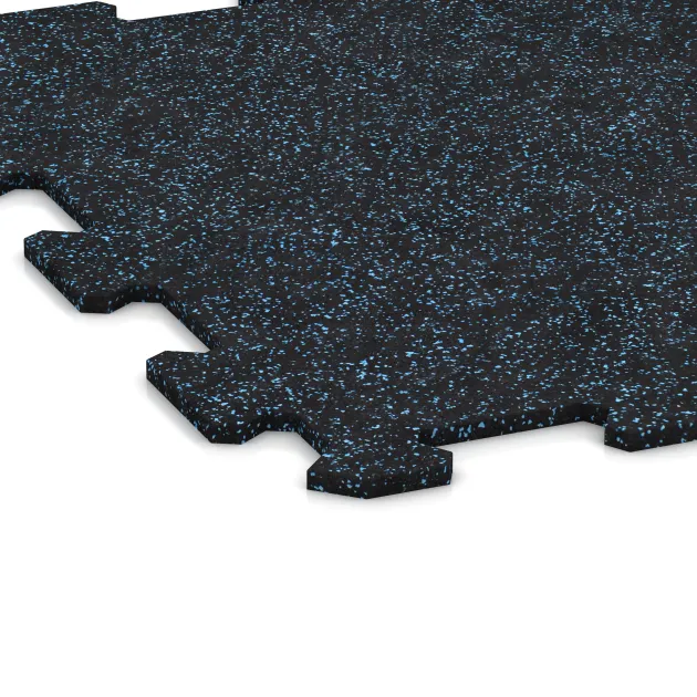Detailaufnahme der Randausprägung von WARCO-Produkt 0901, Stair covering, Format 485 x 485 x 8 mm, Farbe Ľahko modro posypaná.