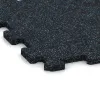Detailaufnahme der Randausprägung von WARCO-Produkt 0993, Športová podlaha Kompakt, Format 485 x 485 x 16 mm, Farbe Ľahko modro posypaná.