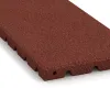 Detailaufnahme der Randausprägung von WARCO-Produkt 0378, Half tile, Format 500 x 250 x 30 mm, Farbe Cihlovo červená.