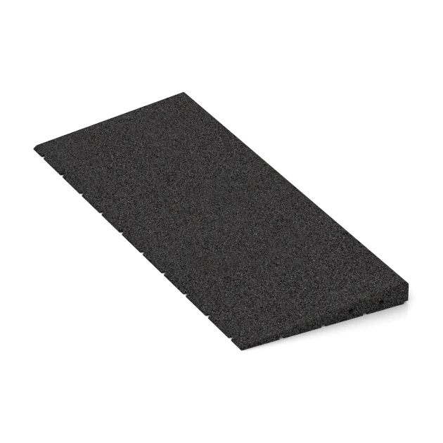 Detailaufnahme der Randausprägung von WARCO-Produkt 2428, Prahová rampa 75 cm, Format 75 x 30 cm | 8 < 40 mm, Farbe Antracit.