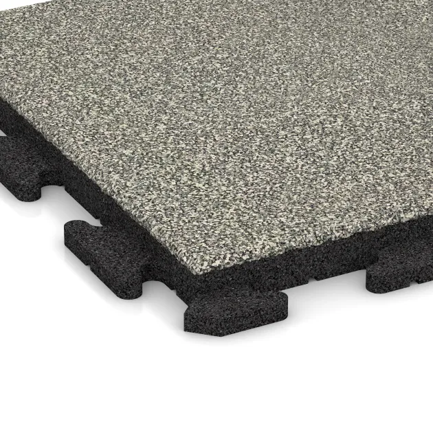 Detailaufnahme der Randausprägung von WARCO-Produkt 1290, Terasa dlaždica Classic, Format 500 x 500 x 40 mm, Farbe Svetlý granit.