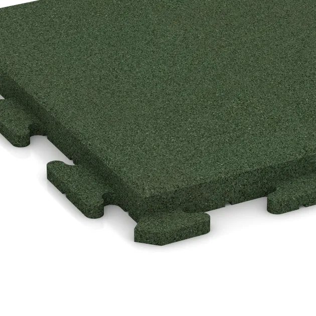 Detailaufnahme der Randausprägung von WARCO-Produkt 1383, Terasa dlaždica Classic, Format 500 x 500 x 40 mm, Farbe Trávová zelená.