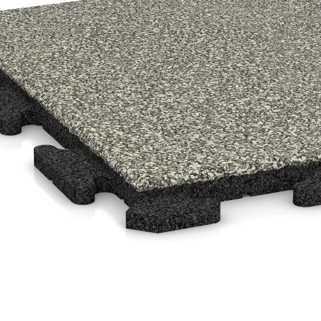Detailaufnahme der Randausprägung von WARCO-Produkt 1208, Dlaždica okolo bazéna Classic, Format 500 x 500 x 30 mm, Farbe Svetlý granit.