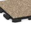 Detailaufnahme der Randausprägung von WARCO-Produkt 5456, Stair covering, Format 500 x 500 x 30 mm, Farbe Travertín.