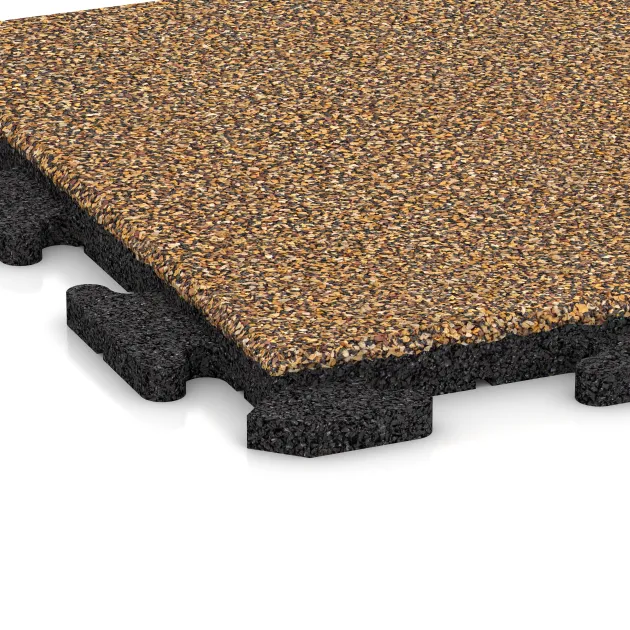 Detailaufnahme der Randausprägung von WARCO-Produkt 1219, Dlaždica okolo bazéna Classic, Format 500 x 500 x 30 mm, Farbe Maroko.