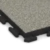 Detailaufnahme der Randausprägung von WARCO-Produkt 1460, Fitness gumové dlaždice Classic, Format 500 x 500 x 50 mm, Farbe Svetlý granit.