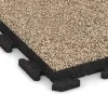 Detailaufnahme der Randausprägung von WARCO-Produkt 1416, Terasa dlaždica Classic, Format 500 x 500 x 50 mm, Farbe Travertín.
