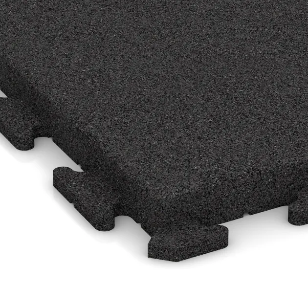 Detailaufnahme der Randausprägung von WARCO-Produkt 1478, Paving slab, Format 500 x 500 x 50 mm, Farbe Antracit.