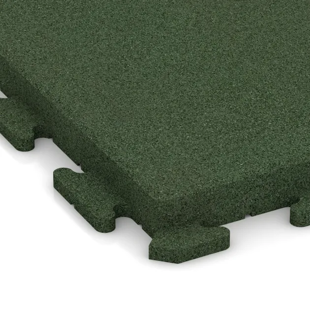 Detailaufnahme der Randausprägung von WARCO-Produkt 1475, Terasa dlaždica Classic, Format 500 x 500 x 50 mm, Farbe Trávová zelená.