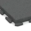 Detailaufnahme der Randausprägung von WARCO-Produkt 1493, Fitness gumové dlaždice Classic, Format 500 x 500 x 50 mm, Farbe Šedý bridlica.