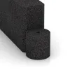 Detailaufnahme der Randausprägung von WARCO-Produkt 2578, Gumený modulárny blok, Format 1000 x 300 x 154 mm, Farbe Antracit.