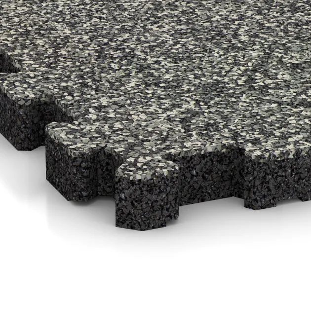Detailaufnahme der Randausprägung von WARCO-Produkt 6105, Dlaždica k bazénu bez škár, Format 306 x 306 x 30 mm, Farbe Šedý granit.