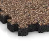 Detailaufnahme der Randausprägung von WARCO-Produkt 4419, Bezšpárová športová plocha, Format 306 x 306 x 30 mm, Farbe Kôra a Basto.