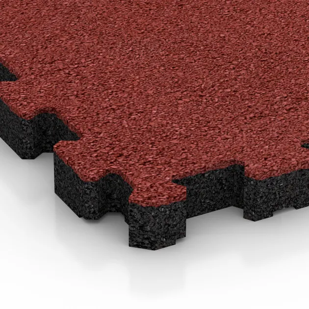 Detailaufnahme der Randausprägung von WARCO-Produkt 5236, Dlaždica k bazénu bez škár, Format 306 x 306 x 30 mm, Farbe Korálová červená.