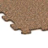 Detailaufnahme der Randausprägung von WARCO-Produkt 1023, Športová podlaha Kompakt, Format 970 x 970 x 8 mm, Farbe Terra Cotta.