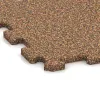 Detailaufnahme der Randausprägung von WARCO-Produkt 0962, Športová podlaha Kompakt, Format 485 x 485 x 16 mm, Farbe Terra Cotta.