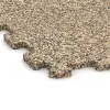 Detailaufnahme der Randausprägung von WARCO-Produkt 0966, Športová podlaha Kompakt, Format 485 x 485 x 16 mm, Farbe Travertín.