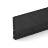 Detailaufnahme der Randausprägung von WARCO-Produkt 3784, Flexibilný gumový obrubník, Format 100 × 5 × 25 cm, Farbe Antracit.