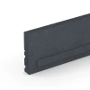 Detailaufnahme der Randausprägung von WARCO-Produkt 6213, Flexibilný gumový obrubník, Format 100 × 5 × 25 cm, Farbe Bridlicová sivá.