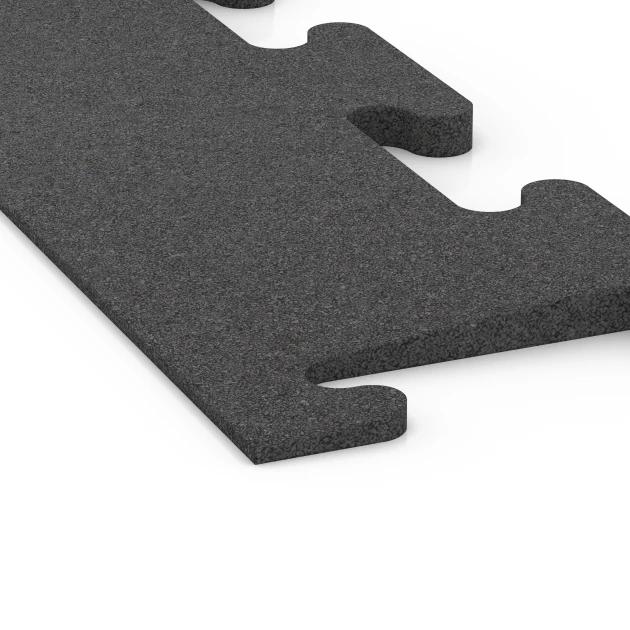 Detailaufnahme der Randausprägung von WARCO-Produkt 6594, Okrajová rampa Fitness Performance Elite, Format 100 × 20 cm | 0,5 < 2 cm, Farbe Antracit.