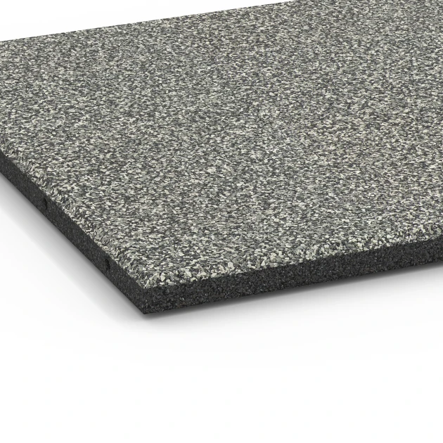 Detailaufnahme der Randausprägung von WARCO-Produkt 6414, Dopadová dlaždica – 90 cm, Format 50 x 50 x 3 cm, Farbe Sivá žula.