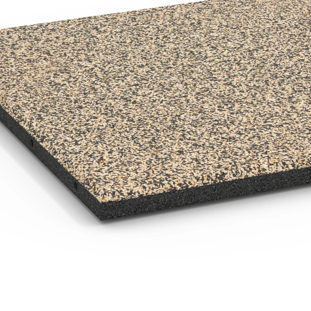 Detailaufnahme der Randausprägung von WARCO-Produkt 6419, Dopadová dlaždica – 90 cm, Format 50 x 50 x 3 cm | 0,25 m², Farbe Travertín.