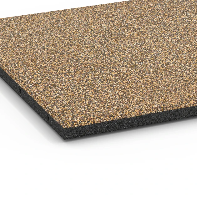 Detailaufnahme der Randausprägung von WARCO-Produkt 6421, Dopadová dlaždica – 90 cm, Format 50 x 50 x 3 cm | 0,25 m², Farbe Ratan.