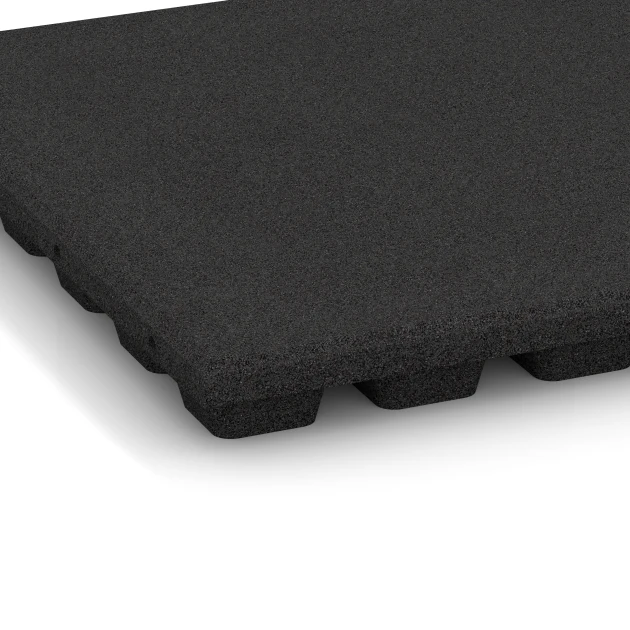 Detailaufnahme der Randausprägung von WARCO-Produkt 6291, Dopadové dosky, Format 50 x 50 x 4,8 cm, Farbe Antracit.