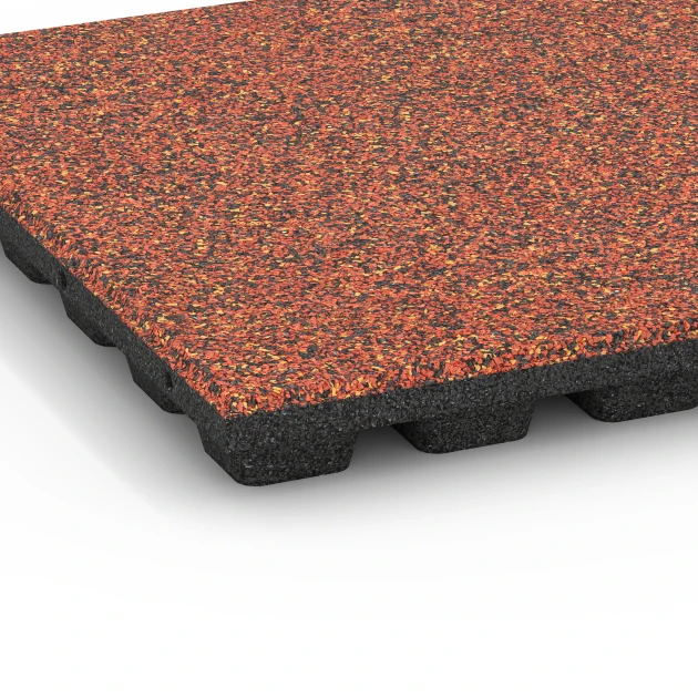 Detailaufnahme der Randausprägung von WARCO-Produkt 6435, Dopadová dlaždica – 160 cm, Format 50 x 50 x 4,8 cm, Farbe Etna.