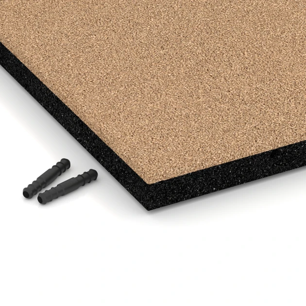 Detailaufnahme der Randausprägung von WARCO-Produkt 6258, Dopadová dlaždica – 140 cm, Format 50 x 50 x 4 cm, Farbe Pieskovo béžová.