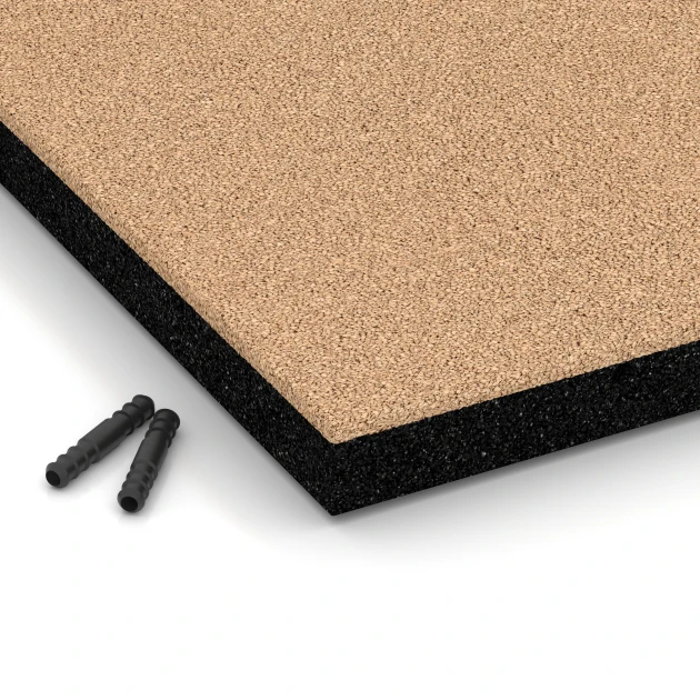 Detailaufnahme der Randausprägung von WARCO-Produkt 6264, Dopadová dlaždica – 150 cm, Format 50 x 50 x 4,5 cm, Farbe Pieskovo béžová.