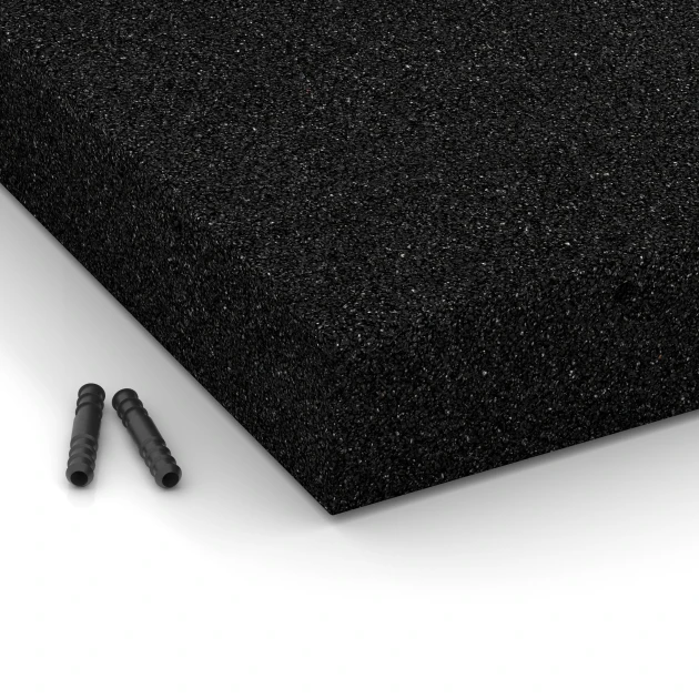 Detailaufnahme der Randausprägung von WARCO-Produkt 6271, Dopadová dlaždica – 230 cm, Format 50 x 50 x 8 cm, Farbe Antracit.