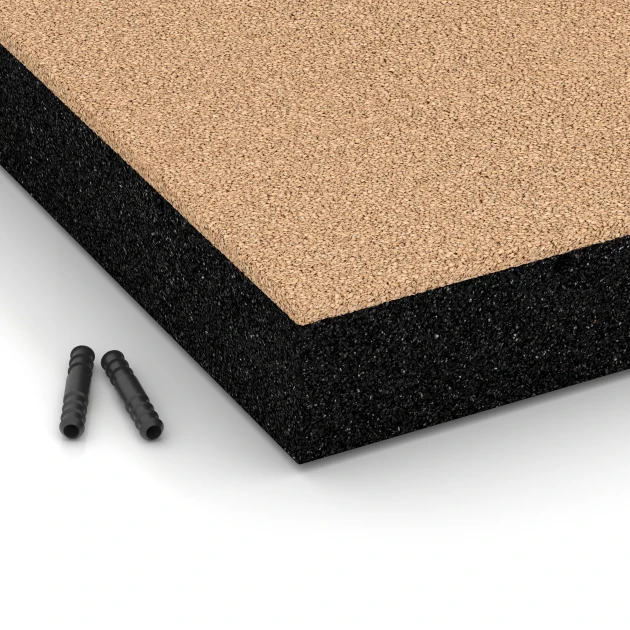 Detailaufnahme der Randausprägung von WARCO-Produkt 6276, Dopadová dlaždica – 230 cm, Format 50 x 50 x 8 cm, Farbe Pieskovo béžová.