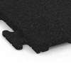 Detailaufnahme der Randausprägung von WARCO-Produkt 6190, Fitness podlahová dlaždica Classic, Format 50 x 50 x 3 cm | 0,25 m², Farbe Antracit.