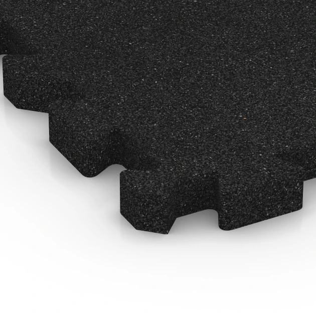 Detailaufnahme der Randausprägung von WARCO-Produkt 6980, Dlaždice na ihrisko, Format 50 x 50 x 4 cm | 0,25 m², Farbe Antracit.